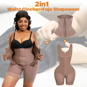 Shorts de compression haute pour femmes, style colombien, post-BBL, Stage 3, avec ceinture amincissante effet sablier - Product Image 4