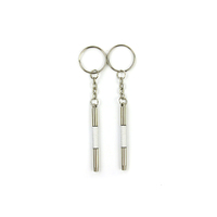 Porte-clés lunettes 3 en 1, lunettes de soleil, cadre de lunettes, Kit de réparation de montre, Mini outil de tournevis, 2 pièces