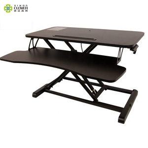 Home-Office Laptop-Schreibtisch mit Gasfeder-Erhöhung und Abnehmbarer Tastaturablage/Faltbarer Tragbarer Höhenverstellbarer Computer-Stehschreibtisch - Product Image 5