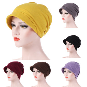 Hijab tendance, couvre-chef élastique doux, foulard pour femmes, chapeau <span class=keywords><strong>chimio</strong></span>, turban pour perte de cheveux - Product Image 2