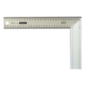 Équerre carrée Stanley en acier inoxydable 280 mm pour des mesures de précision en menuiserie et travail du bois - Product Image 2