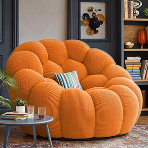 Canapé <span class=keywords><strong>d</strong></span>'appoint créatif pour salon, design transfrontalier, en mousse compressée, avec revêtement en tissu PU simple, non gonflable, à bulles de football - Product Image 2