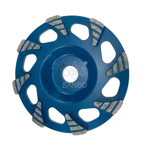Custom Abrasive Grinder Disc 105Mm 4 Inch Good Quality Turbo Brazed Diamond Grinding Cup Wheel