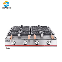 Nouvelle machine à gaufres Taiyaki en forme de poisson coréenne, revêtement antiadhésif, commerciale, 2 plaques, 6 machines à gaufres croustillantes en forme de poisson, machine à gâteaux, nourriture