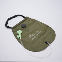 Sac de douche multifonctionnel de type sac à dos, grande capacité, pliable, en PVC souple, sac à eau 20L, camping, bain en plein air, portable