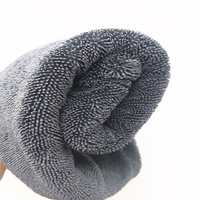 Microfibre sans bord 1200 1400 gsm lavage de voiture microfibre détaillant auto chiffons en microfibre nettoyage boucle torsadée séchage serviettes