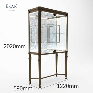 Vitrina para Copas de Champán Lumiere Forest, Optimizada para SEO |   Vinoteca Clásica Francesa de Lujo - EKAR - Product Image 6