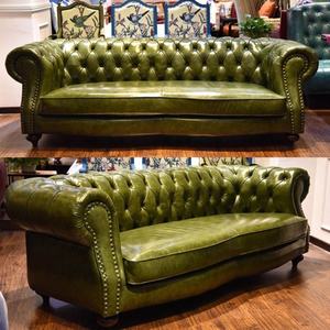 أريكة جلدية على الطراز الأوروبي الحديث لغرفة المعيشة من تشيسترفيلد - Product Image 3