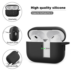 Étui de protection en silicone épaissi de 2 mm pour écouteurs Bluetooth <span class=keywords><strong>Airpods</strong></span> Pro 3 2026, avec emballage en boîte - Product Image 3