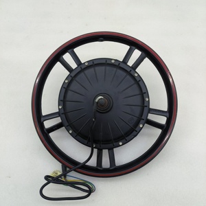 Motor de bicicleta eléctrica de 18 pulgadas sin escobillas sin dientes 500W 800W Motor de acero magnético cubo de rueda trasera motor de accionamiento trasero - Product Image 1