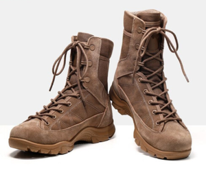 Botas de Desierto HPB0112 de Cuero Vacuno Coyote con Detalles en Gamuza - Product Image 2