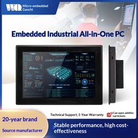 PC industriel tout-en-un sans ventilateur avec écran tactile, moniteur industriel RK3399, PC industriel 7'', 10.1'', 15.6'', 21.5'', double LAN avec RS232