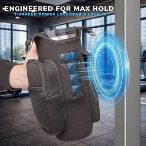 Factory Wholesale Magnetic Sports Workout Sling Bottle Holder <b>Pouch</b> Magnetic Gym Bag <b>Water</b> Bottle Bag With Shoulder Strap - Product Image 2