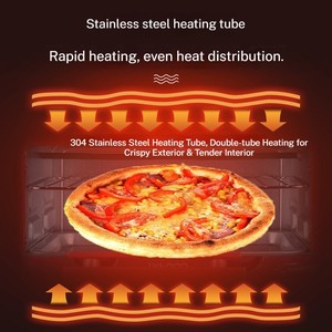 <span class=keywords><strong>Horno</strong></span> Tostador Eléctrico de Convección Shenhua, 12 <span class=keywords><strong>Litros</strong></span>, Digital, Multifuncional, de Acero Inoxidable, para Uso Doméstico, Ideal para Regalo - Product Image 4
