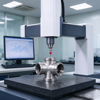 Vanne d'adaptation d'alimentation en eau RO en acier inoxydable SUS304 usinée CNC sur mesure, vanne à boisseau sphérique d'entrée pour osmose inverse, raccord NPT 1/4 3/8