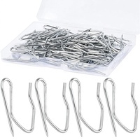 [Approvisionnement direct transfrontalier] Crochets de rideaux modernes minimalistes en argent électroplaqué, grands et pointus, accessoires pour boîtes