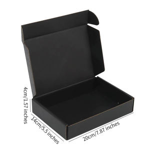 Durable Black Rectangular Cardboard Airplane Packaging <strong>Box</strong> With Embossing For Safe Shipping And Mailing - Product Image 5