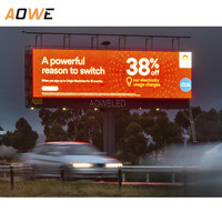 Affichage numérique LED super fin, étanche, panneau d'affichage à défilement LED pour la publicité extérieure, entreprise