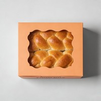 Boîtes en papier pour biscuits de restauration rapide à prix d'usine, boîtes d'emballage pour sandwichs et pains de petit-déjeuner avec fenêtre, boîtes alimentaires pour boulangerie