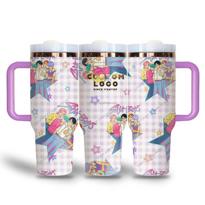 Nieuwe <span class=keywords><strong>K</strong></span> Pop Kpop Demon Jagers 40 Oz Beker Roestvrijstalen Vacuümfles Geïsoleerde Waterfles 40 Oz Tuimelaar Met Geschenkdoos Verpakking - Product Image 6