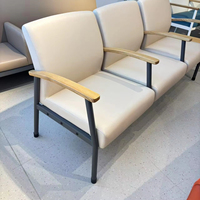 Chaise de réception de soins de santé Mobilier médical Clinique hospitalière Banc trois places Bureau d'hôpital Chaise d'attente