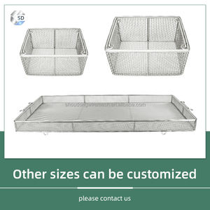 OEM tıbbi <span class=keywords><strong>Net</strong></span> sepet kolu kimyasal temizlik Metal sepetleri paslanmaz çelik örgü dokuma sepet - Product Image 4