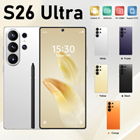 Smartphone Android 15 S26 Ultra 5G Berkualitas Tinggi 16GB+1TB Layar HD OLED 7.3 inci Kamera 108MP Deca Core Bahasa Inggris/Spanyol CDMA Tidak Terkunci