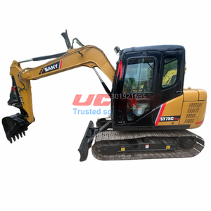 Excavadora Usada de 7 Toneladas de Alta Eficiencia SY75C, Excavadora Sany SY75Cpro de Segunda Mano en Venta - Product Image 1