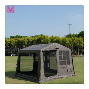Tente de camping gonflable portable pour les familles Conception de tente d'air en tissu Oxford imperméable - Product Image 1