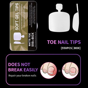 Vente en gros 550 pièces ABS Nail Art Collection Style français court portable amovible <span class=keywords><strong>faux</strong></span> ongles simples et à la mode - Product Image 4