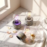 Lampe de table LED créative à filament souple, style trophée vintage, pour chambre à coucher, chevet, comptoir, bureau, ambiance d'anniversaire et expression de personnalité