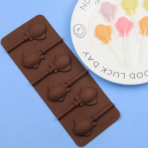 921 6 cavité forme de poisson enfants mignons font bricolage à la maison <span class=keywords><strong>moule</strong></span> à chocolat en silicone à <span class=keywords><strong>sucette</strong></span> <span class=keywords><strong>moule</strong></span> <span class=keywords><strong>gâteau</strong></span> décoration <span class=keywords><strong>sans</strong></span> bâton - Product Image 2