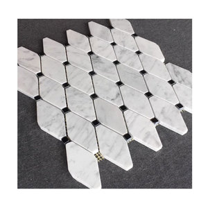 <span class=keywords><strong>Mosaico</strong></span> de mármol con diamantes de imitación, <span class=keywords><strong>mosaico</strong></span> de thassos de mármol <span class=keywords><strong>vintage</strong></span> mezclado, <span class=keywords><strong>mosaico</strong></span> de mármol pelar y pegar contra salpicaduras - Product Image 1