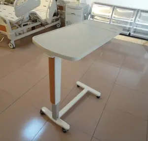 Tempat Tidur ABS Dapat Disetel, Meja Tempat Tidur Rumah Sakit Tinggi Dapat Disesuaikan dengan Roda