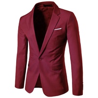 Vestes de Costume pour Hommes Grandes Tailles, Tenue Formelle Professionnelle à Un Bouton, Blazer Oversize Noir, Veste de Mariage