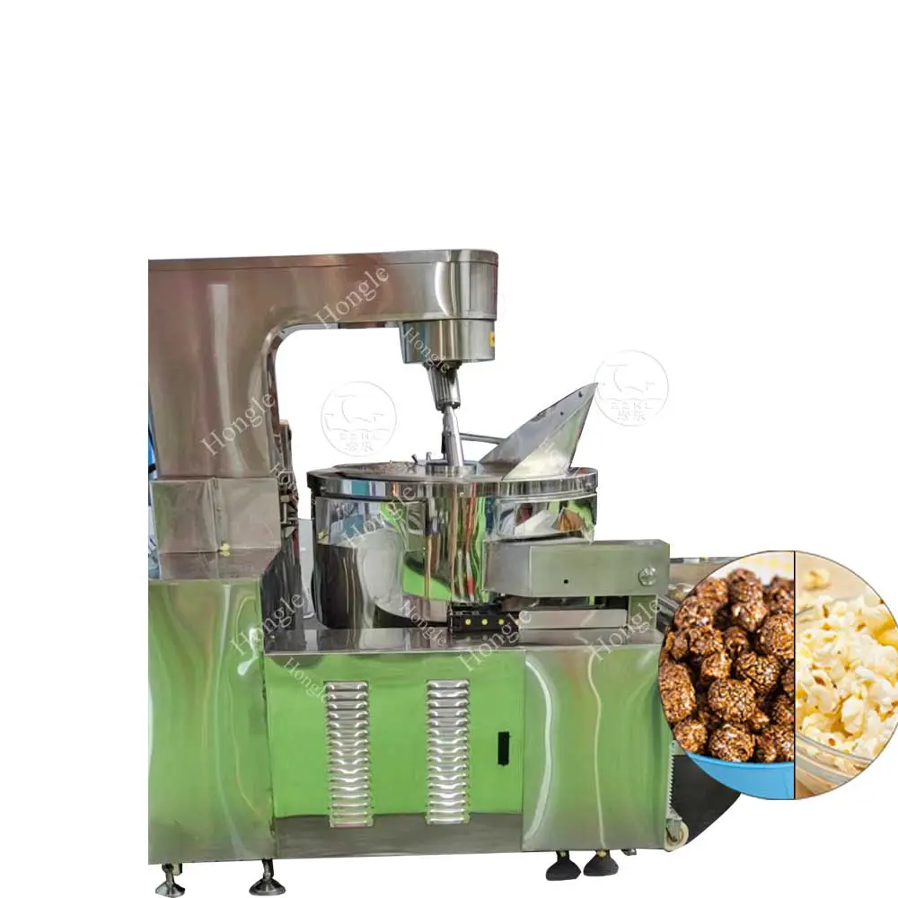 Commercial Gas And Electric Caramel Popcorn Making Machine Industrial Popcorn Maker Machine