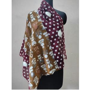 Châle 100% Laine Mérinos Imprimé à la Main avec Broderie, Long, Coupe-Vent, Tendance, Doux, Confortable et Chaud pour l'Hiver - Product Image 1