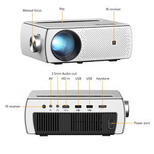 Byintek-proyector de holograma K18 3D, proyector LED LCD de películas, vídeo 1080P, teléfono inteligente portátil (40USD Extra para <span class=keywords><strong>Android</strong></span>) - Product Image 2