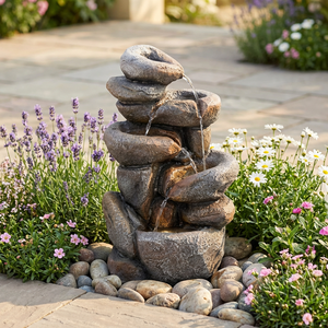 <span class=keywords><strong>Fontaine</strong></span> <span class=keywords><strong>Solaire</strong></span> LED Moderne <span class=keywords><strong>Japonaise</strong></span> en Fibre de Verre Faite à la Main, Décoration Extérieure pour Jardin, Étang, Laiton d'Eau en Forme de Lion Marin, Lumières de Noël - Product Image 1