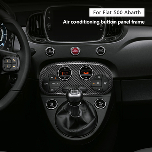 Shasha automatique en Fiber de carbone véritable accessoires intérieurs couverture Clima pour Fiat <span class=keywords><strong>Abarth</strong></span> 500 Type Kits intérieurs - Product Image 6