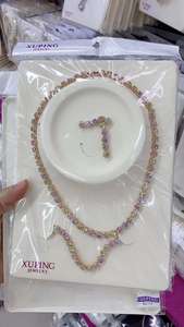 A01 xuping Fashion Copper Drop Earring Huggie <strong>Costume</strong> Jewellery Set - Product Image 2