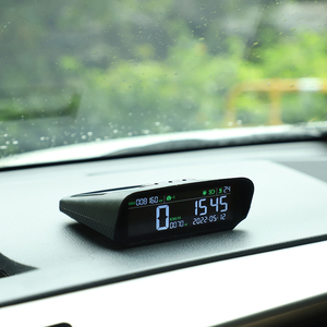 VJOYCAR Affichage tête haute universel pour voiture S100 Rappel de conduite en cas de fatigue Compteur de vitesse numérique Gps <span class=keywords><strong>Kmh</strong></span> <span class=keywords><strong>Mph</strong></span> - Product Image 1