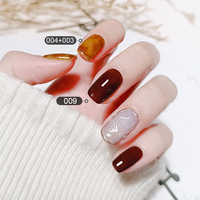 9 couleurs translucide effet gelée cristal écaille de tortue UV Gel vernis Ambrgel vernis à ongles
