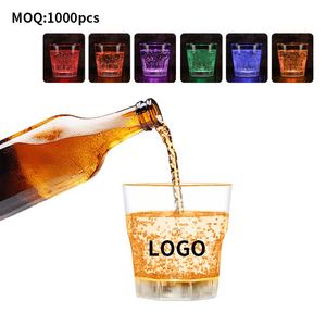 Idées uniques et créatives : Gobelet en plastique octogonal transparent et lumineux pour réceptions de mariage et fêtes - Product Image 6