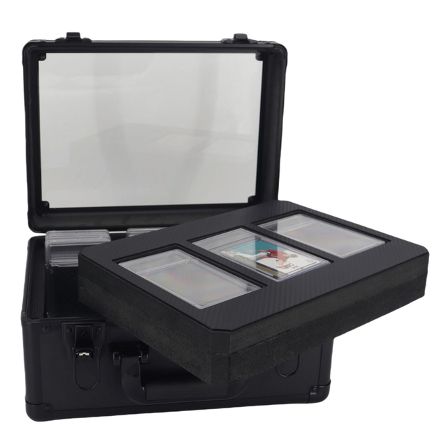 Magnetic Card Holder Toploader Aluminum Frame Case  - Toploader Storage Box Compatible with PSA BGS Rating Card