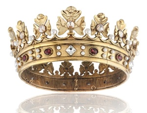 Corona <span class=keywords><strong>da</strong></span> uomo retrò rotonda grande corona barocca perla <span class=keywords><strong>re</strong></span> incoronazione - Product Image 1