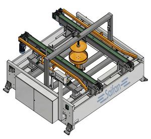 Máquina Clavadora Automática de Palets de Madera/Bloques Saifan <span class=keywords><strong>SF1000</strong></span> 33.2kw 380v con Motor para PLC y Pantalla Táctil 1200-2000 piezas/8h - Product Image 2