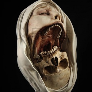 รูปปั้นมอร์ติสแบบแปลงร่าง ของตกแต่งเรซิ่น แม่ชีสองหัว ประติมากรรมฮาโลวีน ของตกแต่งรูปทรงศิลปะ - Product Image 3