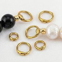 Anneaux de connexion à double trou en acier inoxydable, anneaux de jonction à deux trous, fermoirs pour la fabrication de bijoux et la création de bijoux artisanaux