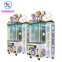 Funspace Machine à griffes de haute qualité pour la distribution de jouets, à monnayeur, en métal, type Funjoy Box, pour cadeaux